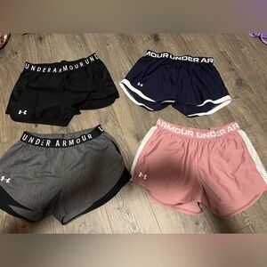 Under Armour Shorts Collection in Pink, Gray, Black, and Navy